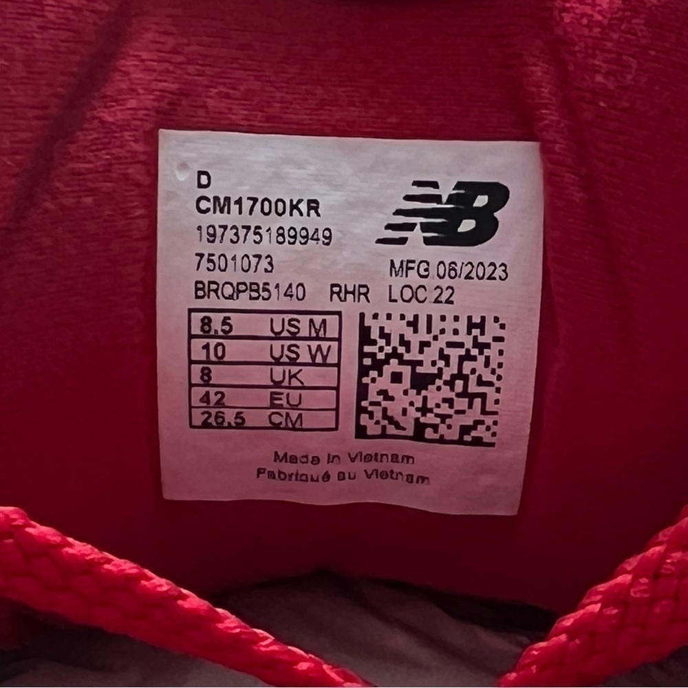 [NEW IN BOX] Limited Rare Kith New Balance 1700 Toronto Rococco Red - US M8.5 - Picture 10 of 16